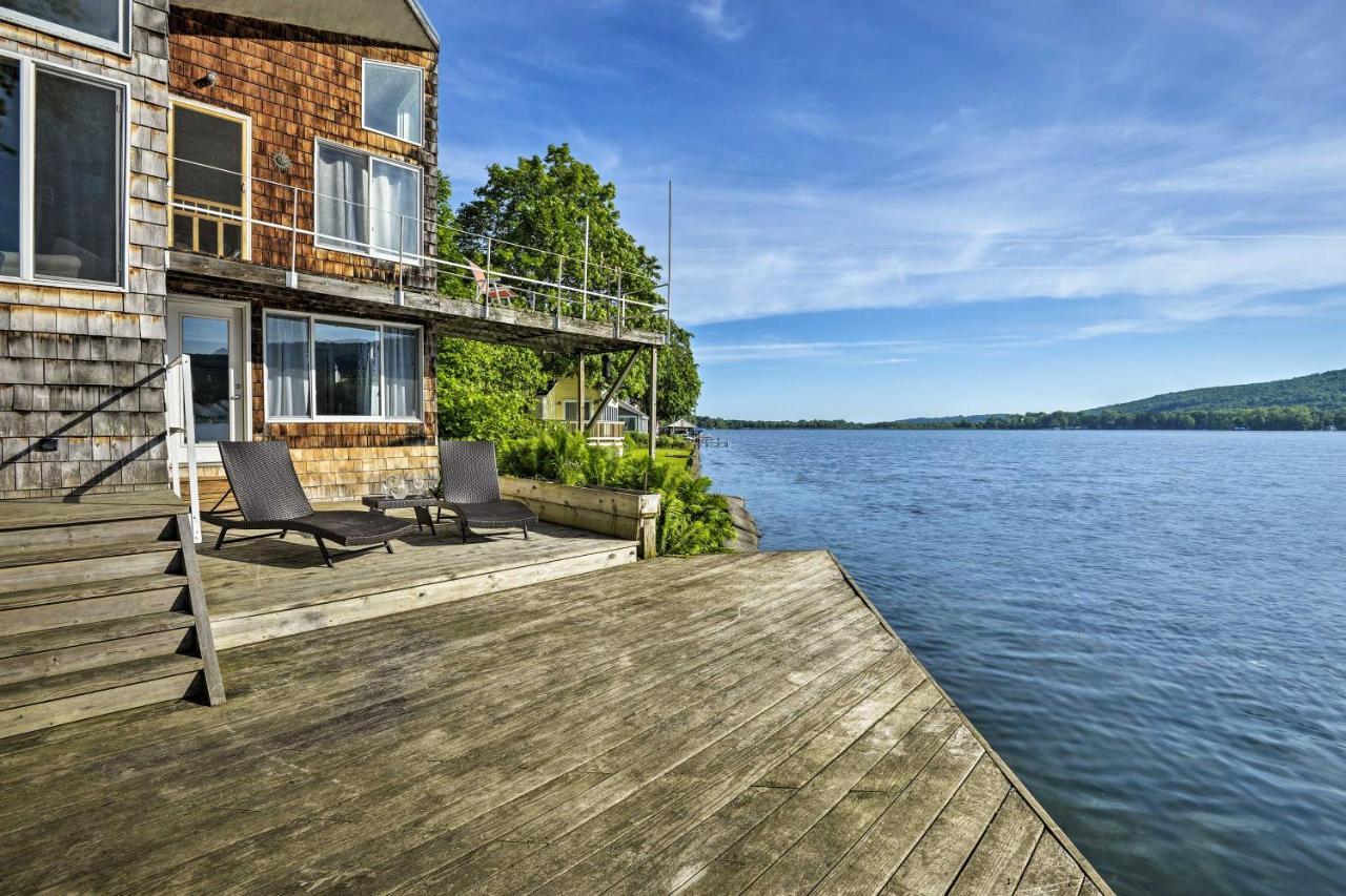 Waterfront Deruyter Home With Private Dock! New Woodstock Exterior foto